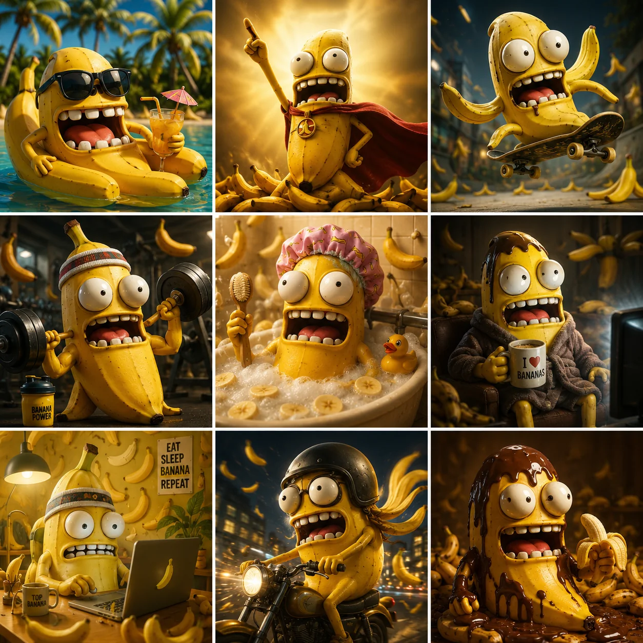 Many Banana Jack scenes